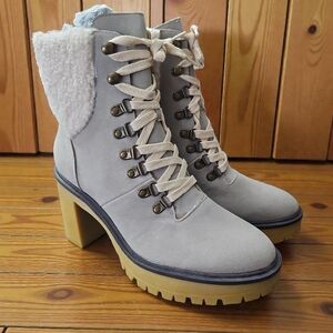 MADILYN - Women's Grey Boots SIze 9